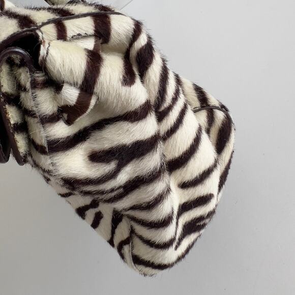 Prada Zebra Print Pony Hair Shoulder Bag - Picture 6 of 12